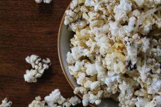 Spicy Popcorn Recipe - Healthy Snack Option on Food Wine Sunshine and Cooking