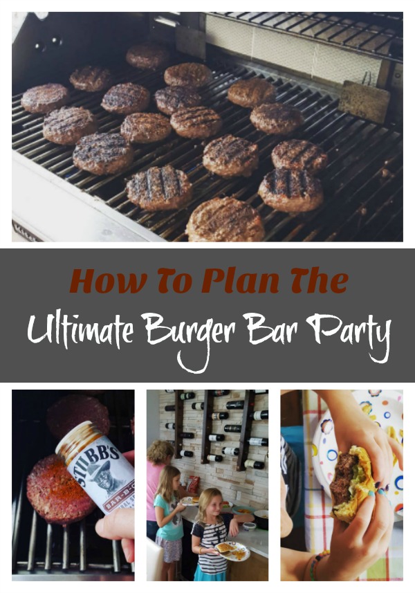 How To Plan a Burger Bar Party