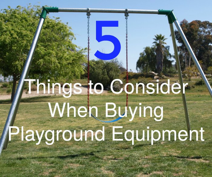 5 Things to Consider When Buying Playground Equipment on Food Wine Sunshine