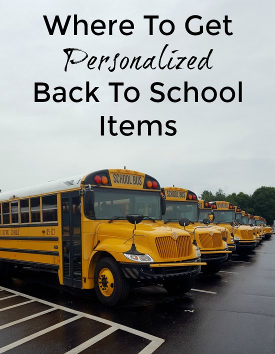 Where To Get Personalized Back To School Items on Food Wine Sunshine and Cooking