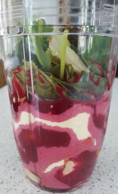 Beet and Greens Protein Smoothie 