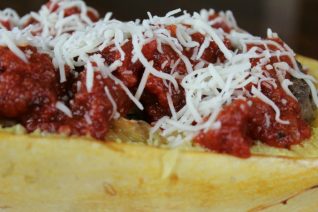 Spaghetti Squash and Meatballs Bowl