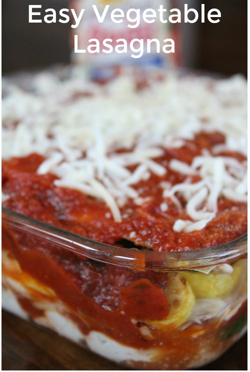 Easy Vegetable Lasagna Recipe on Food Wine Sunshine and Cooking