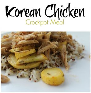 Korean Chicken - Freezer to Crockpot Meal on Food Wine Sunshine