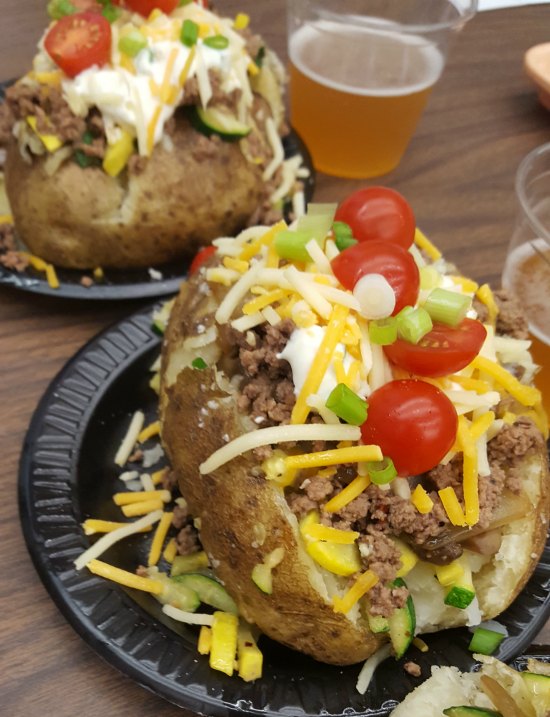 Loaded Cowboy Baked Potatoes on Food Wine Sunshine