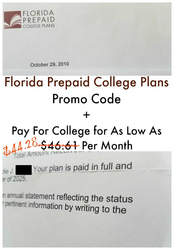 Fl Prepaid College Plans Promo Code