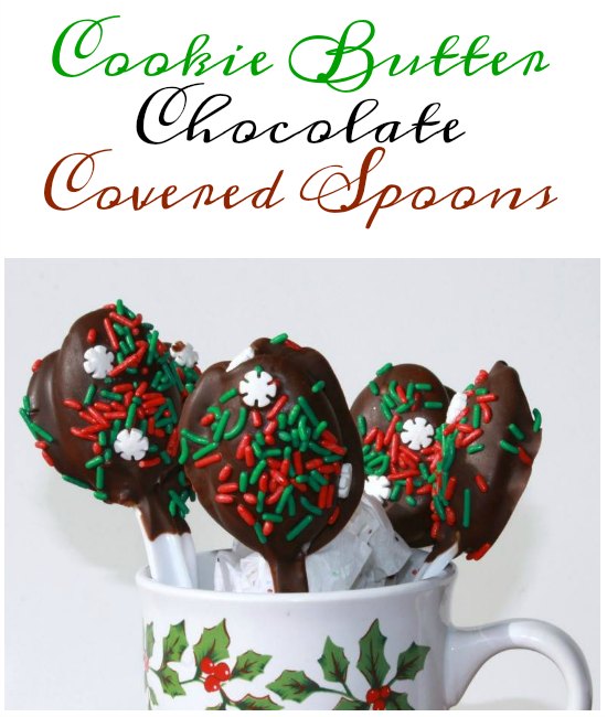 Cookie Butter Chocolate Covered Spoons on Food Wine Sunshine