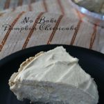 No Bake Pumpkin Cheesecake Recipe on Food Wine Sunshine
