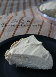 No Bake Pumpkin Cheesecake Recipe on Food Wine Sunshine