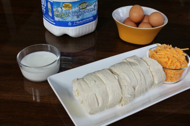 Biscuits and Gravy casserole with eggs