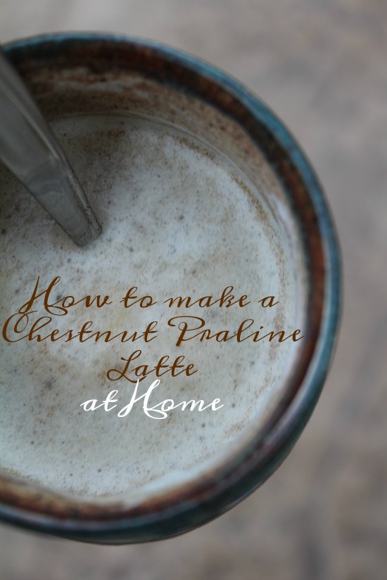 How To Make a Chestnut Praline Latte at Home on Food Wine Sunshine