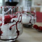White Chocolate Mousse with Red Wine Reduction Dessert Sauce on Food Wine Sunshine
