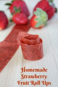 Homemade Strawberry Fruit Roll Ups on Food Wine Sunshine