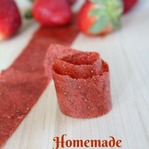 Homemade Strawberry Fruit Roll Ups