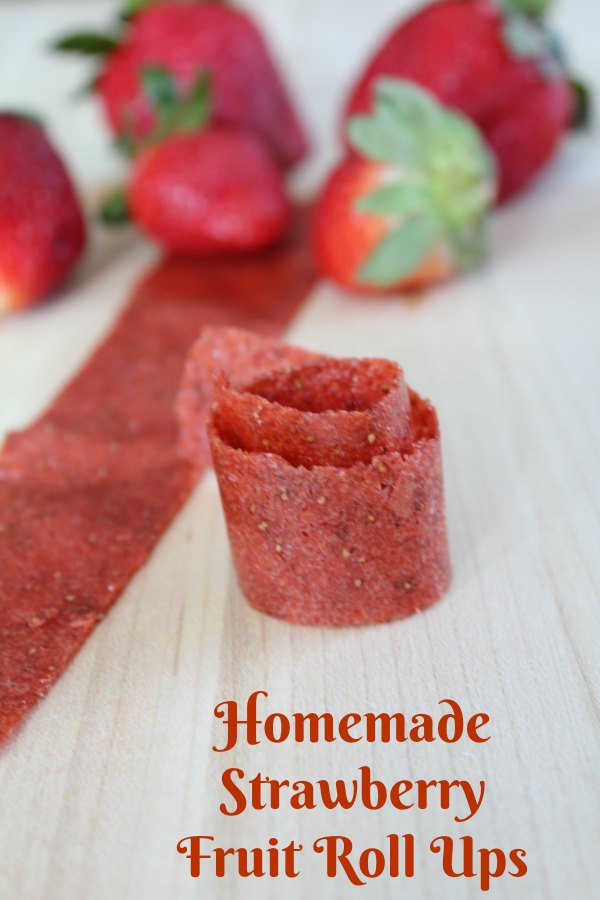 Homemade Strawberry Fruit Roll Ups