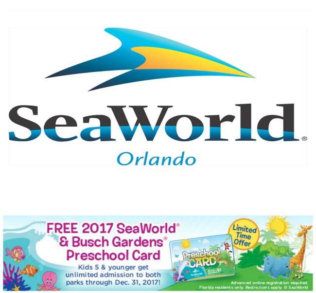 SeaWorld Preschool Card 2017 on Food Wine Sunshine
