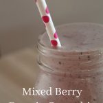 Mixed Berry Protein Smoothie Recipe on Food Wine Sunshine