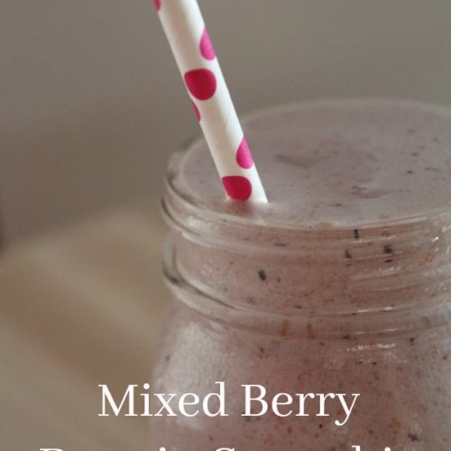 Mixed Berry Protein Smoothie Recipe on Food Wine Sunshine