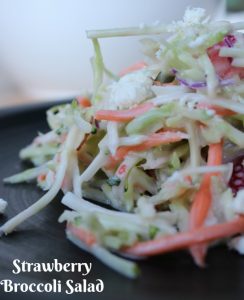 Strawberry Broccoli Salad Recipe on Food Wine Sunshine