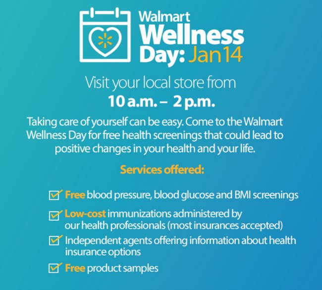 Walmart Wellness Day Walmart Events Healthy Living