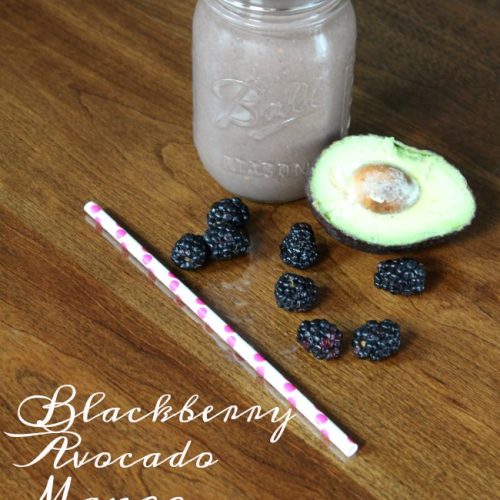 Blackberry Avocado Mango Protein Smoothie on Food Wine Sunshine