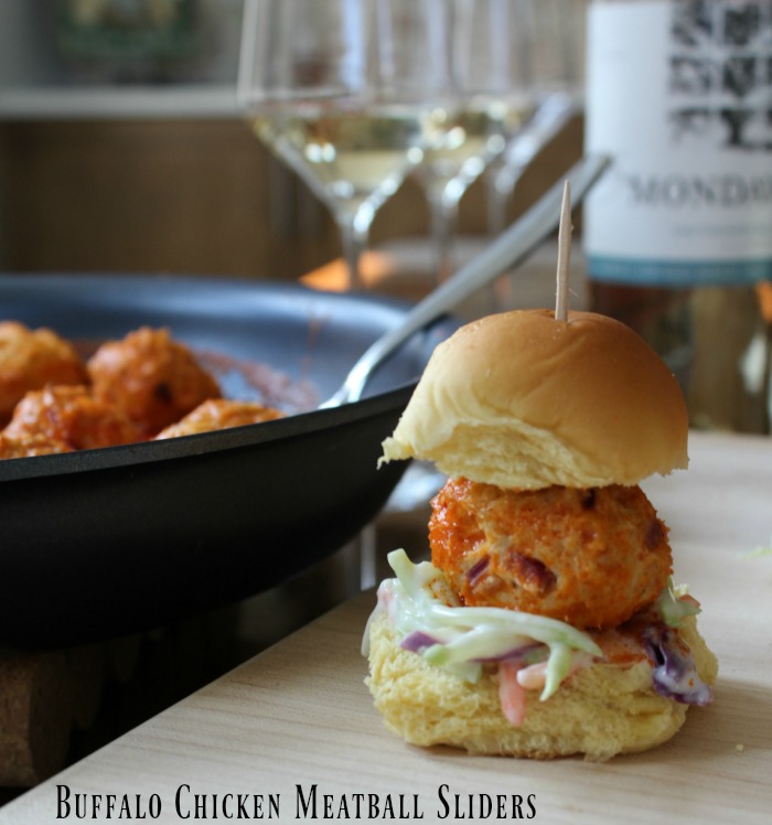 Buffalo Chicken Meatball Sliders on Food Wine Sunshine