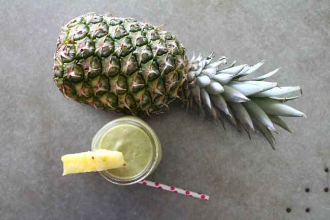 Avocado Pineapple Banana Protein Smoothie