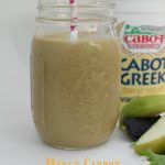 Mango Carrot Green Protein Smoothie on Food Wine Sunshine