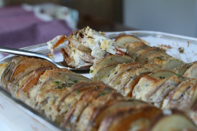 Scalloped Potato Casserole With Root Vegetables on Food Wine Sunshine