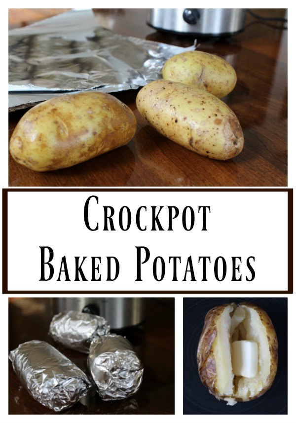 Crockpot Baked Potatoes on Food Wine Sunshine