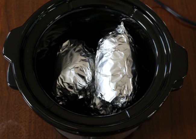 Crockpot Baked Potatoes on Food Wine Sunshine