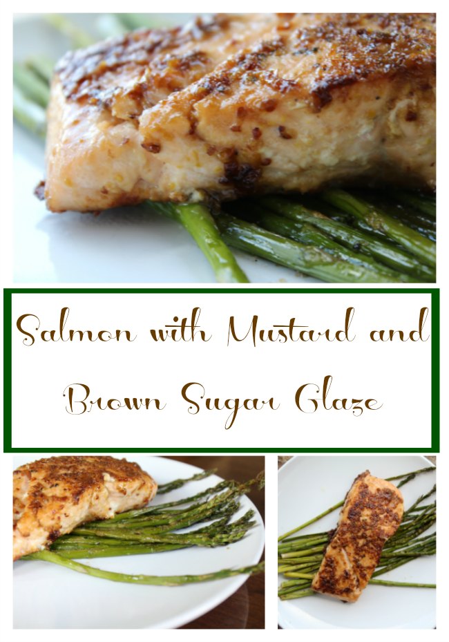 Salmon with Mustard and Brown Sugar Glaze 