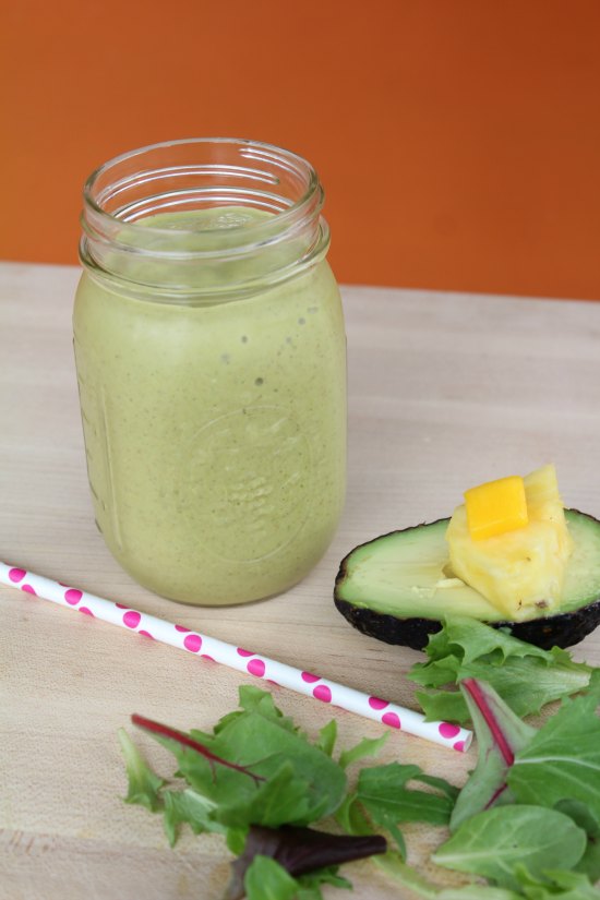 Tropical Avocado Smoothie on Food Wine Sunshine