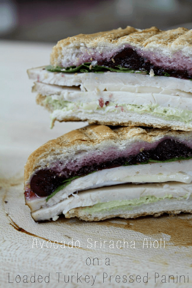 Turkey Sandwich with Avocado Sriracha Aioli