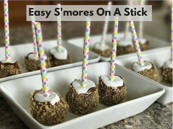 Easy S'mores on a Stick featured on Food Wine Sunshine