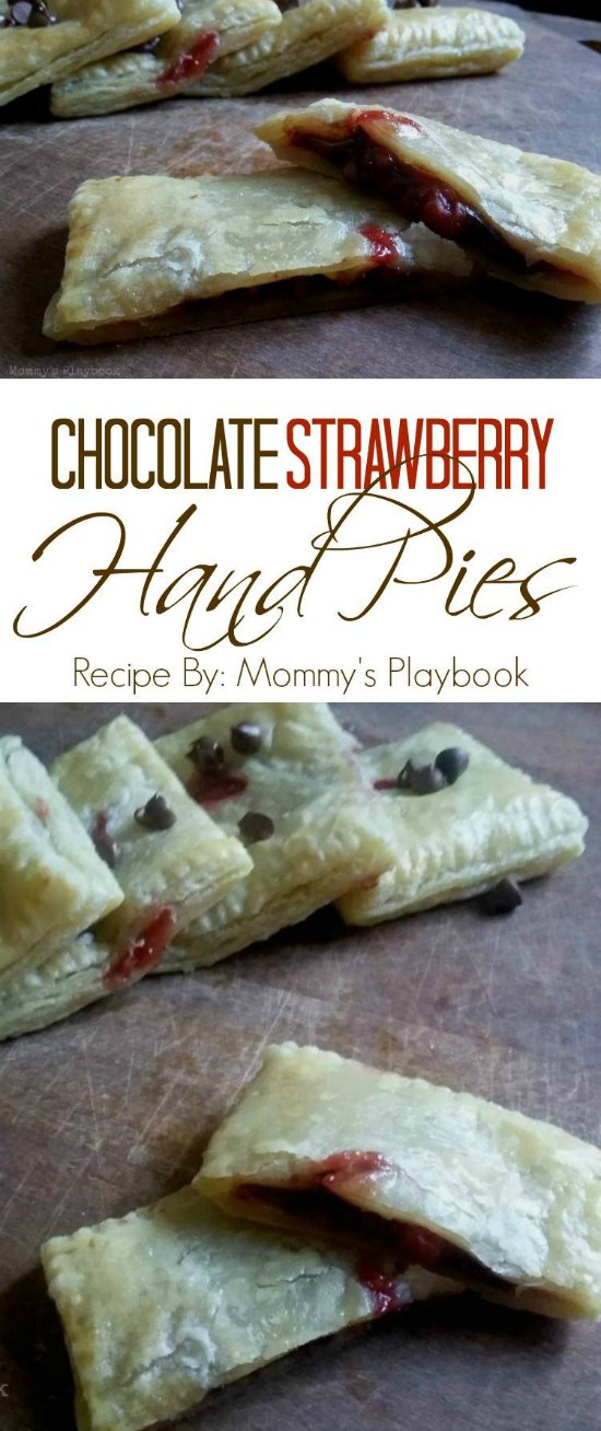 Chocolate Strawberry Hand Pie Recipe featured on Food Wine Sunshine