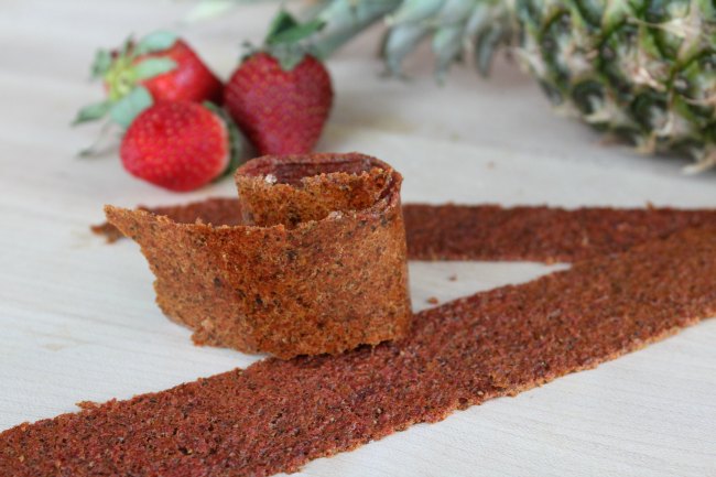 Strawberry Pineapple Fruit Leather - Complete With Hidden Veggies on Food Wine Sunshine