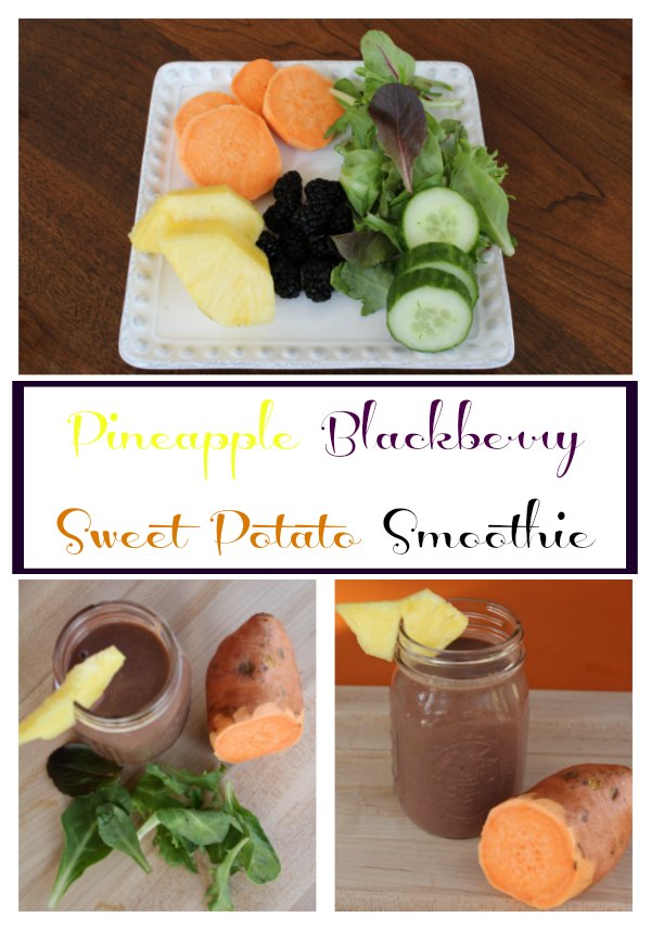 Pineapple Blackberry Sweet Potato Smoothie