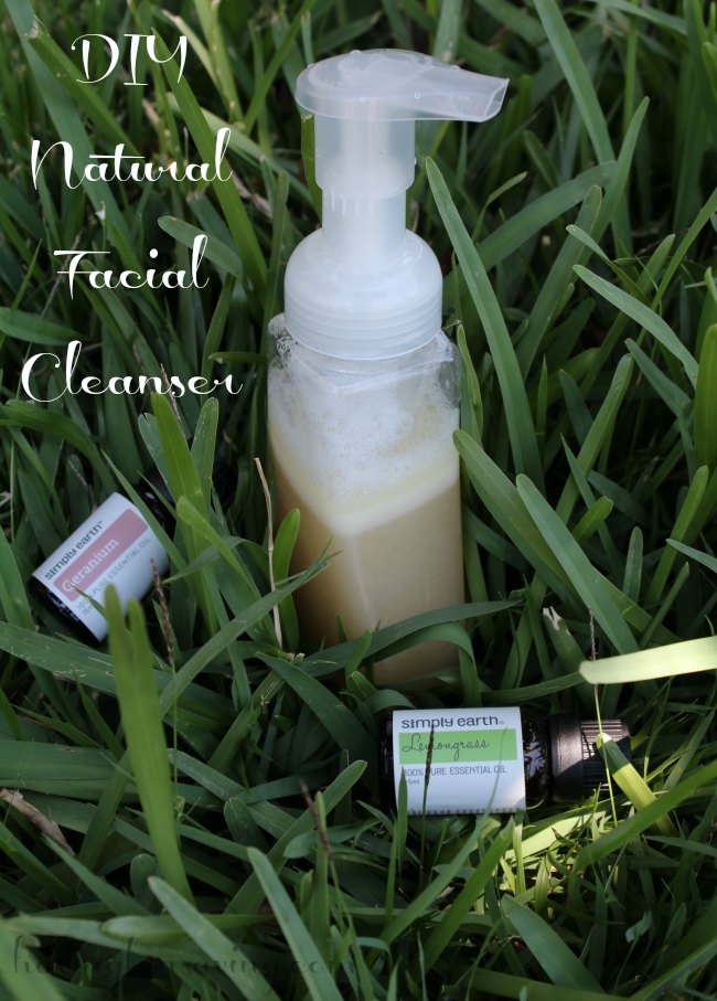 DIY Natural Facial Cleanser with essential oils