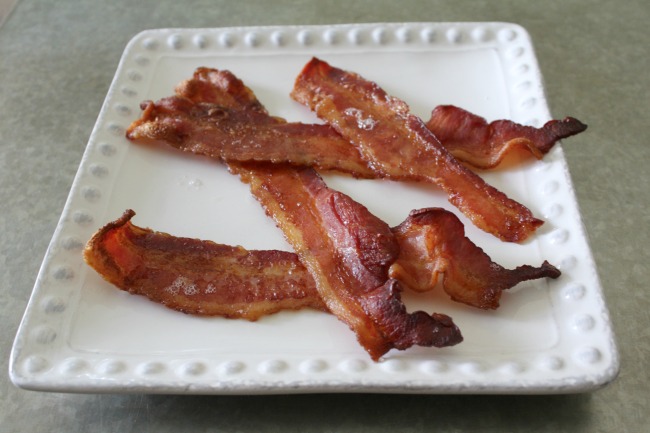 Delicious baked bacon
