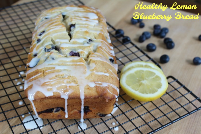 Healthy Lemon Blueberry Bread 