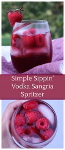 Simple Sippin' Vodka Sangria Spritzer - Food Wine Sunshine