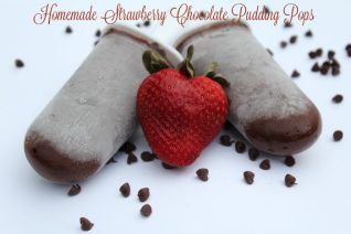 Homemade Strawberry Chocolate Pudding Pops