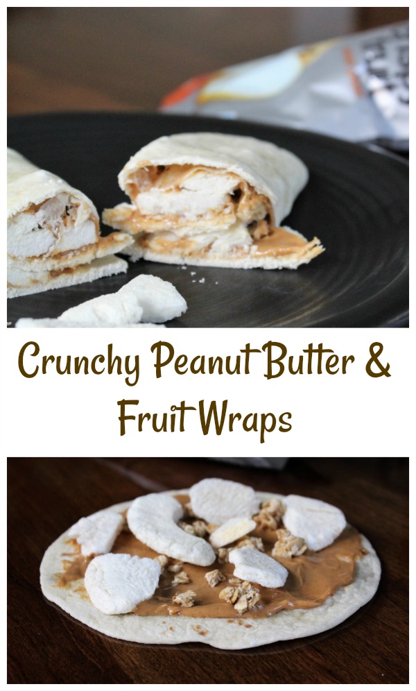 Tasty Crunchy Peanut Butter & Fruit Wraps 