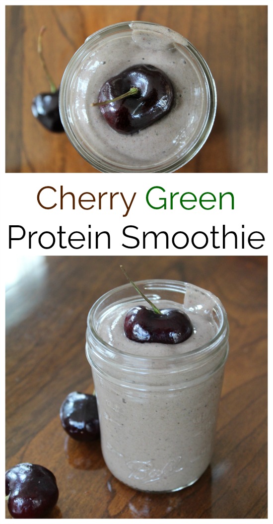 Cherry Green Protein Smoothie Recipe