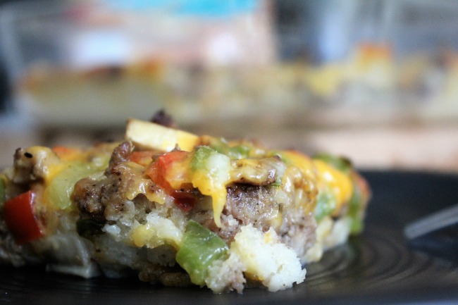 Easy Vegetable and Sausage Pancake Casserole - Food Wine Sunshine