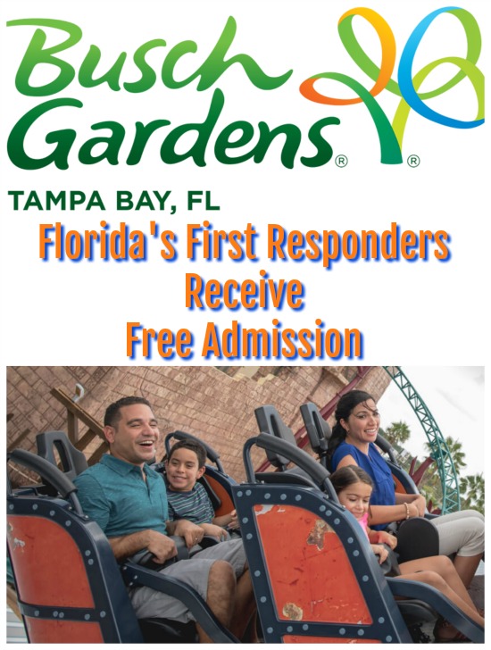 Busch Gardens - Florida's First Responders Get Free Admission - Food Wine Sunshine