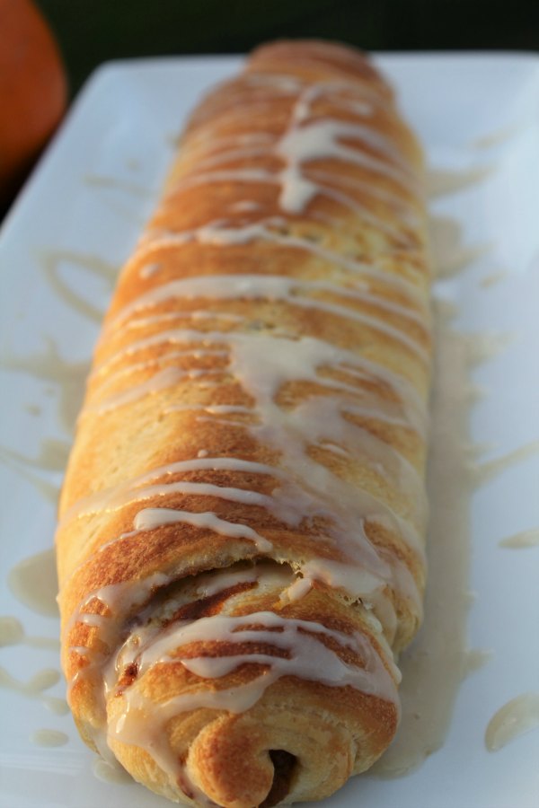 Crescent Dough Pumpkin Roll With Maple Drizzle