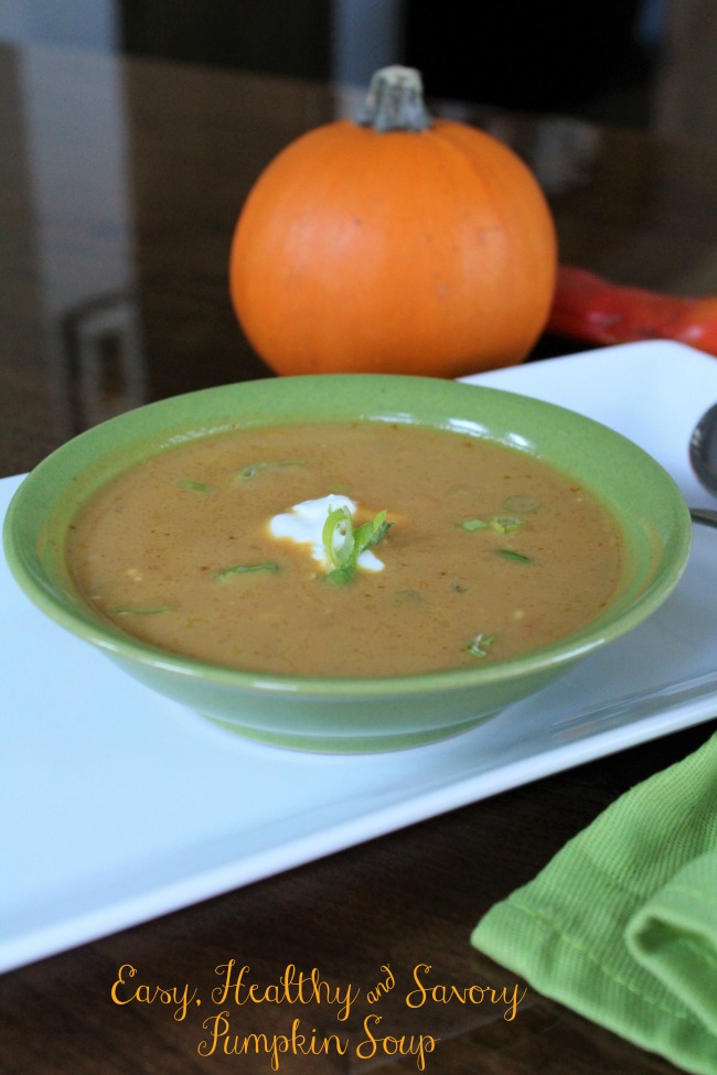 Healthy Savory Pumpkin Soup 