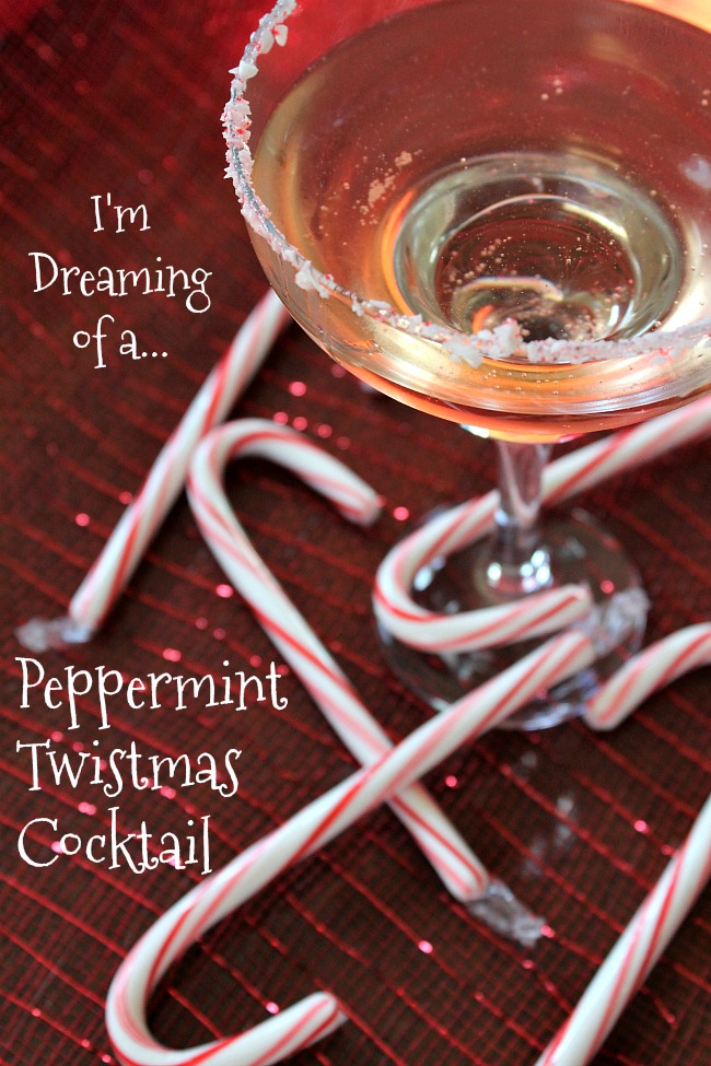 Christmas Peppermint Champagne Cocktail 